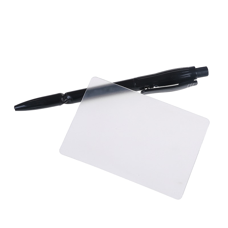 1 Pcs Lubors Lens Card Perspectief Vervorming Close Up Straat Kids Lastig Gimmick Te Doen Voor Beginner Met Pen goocheltrucs