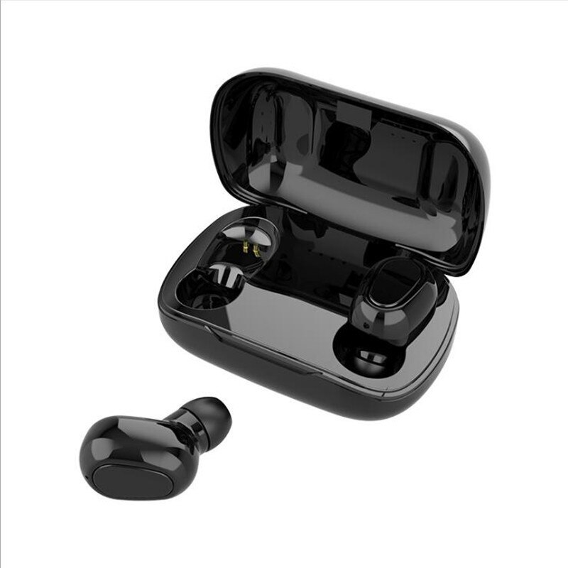Hovedtelefon bluetooth øretelefon  l21 hifi lyde trådløse hovedtelefoner håndfri headset stereo gaming hovedtelefoner til iphone samsung: Sort