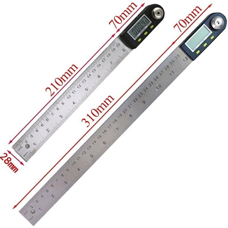 Digitale Gradenboog Hoek Heerser Elektronische Goniometer Rvs Hoek Finder Meter 360 Graden Inclinometer Meten