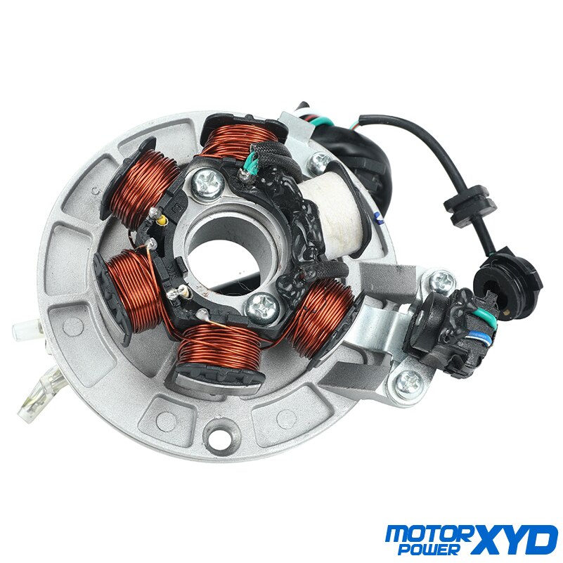 Lifan 140 140cc LF140 Engine 6 Coil Ignition Magneto Stator For 1P55FMJ Horizontal Kick Starter Engines Dirt Pit Bikes