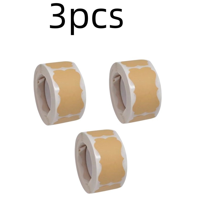 Kraftpapier-Aufkleber, leere Etiketten, handgefertigtes Briefpapier, Geschenkanhänger, Dekoration, Papier, Gewürzglas-Etikett, DIY-Umschlag, Siegelaufkleber