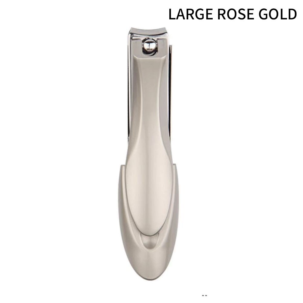 Splash-proof stainless steel nail clippers manicure tools pedicure scissors nail toenail outdoor: Large rose gold