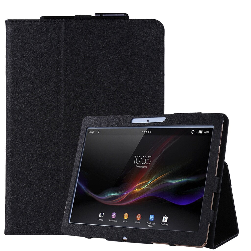 Universele Tablet Case Voor 10 Inch 10.1 Inch Tablet Pc Leather Stand Beschermhoes Smart Magnetic Stand Shell Anti-dirts Anti-Shock: BK