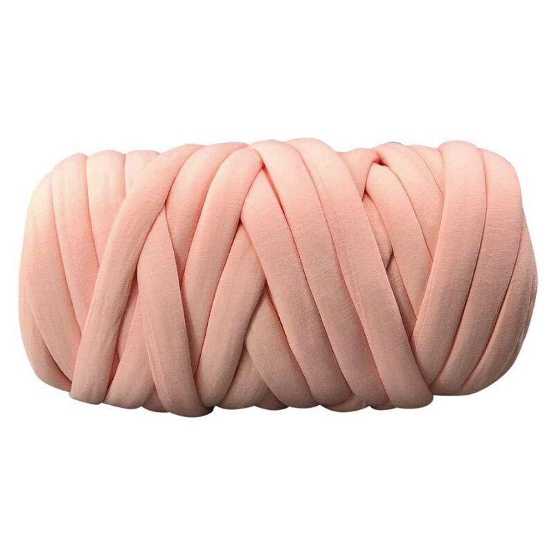 500g super tykt tykt garn bomuldsrør garn merino uld alternativ diy voluminøs arm strikning tæppe hånd strikning spin garn: -en