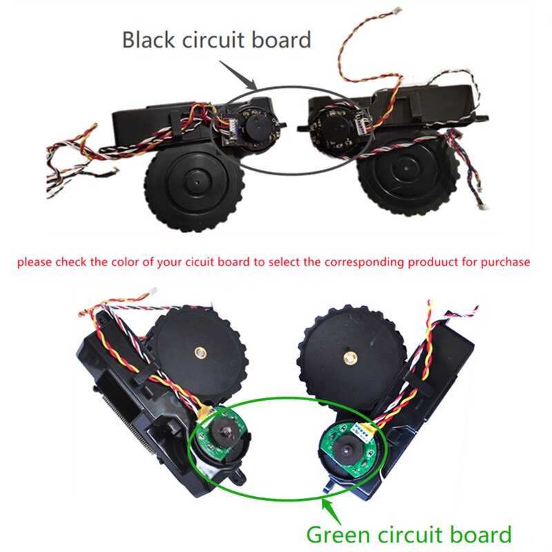 Rueda Derecha e Izquierda para Robot Aspirador Conga, Repuestos de Accesorios de Aspiradora Inteligente 3090 3092 s3090