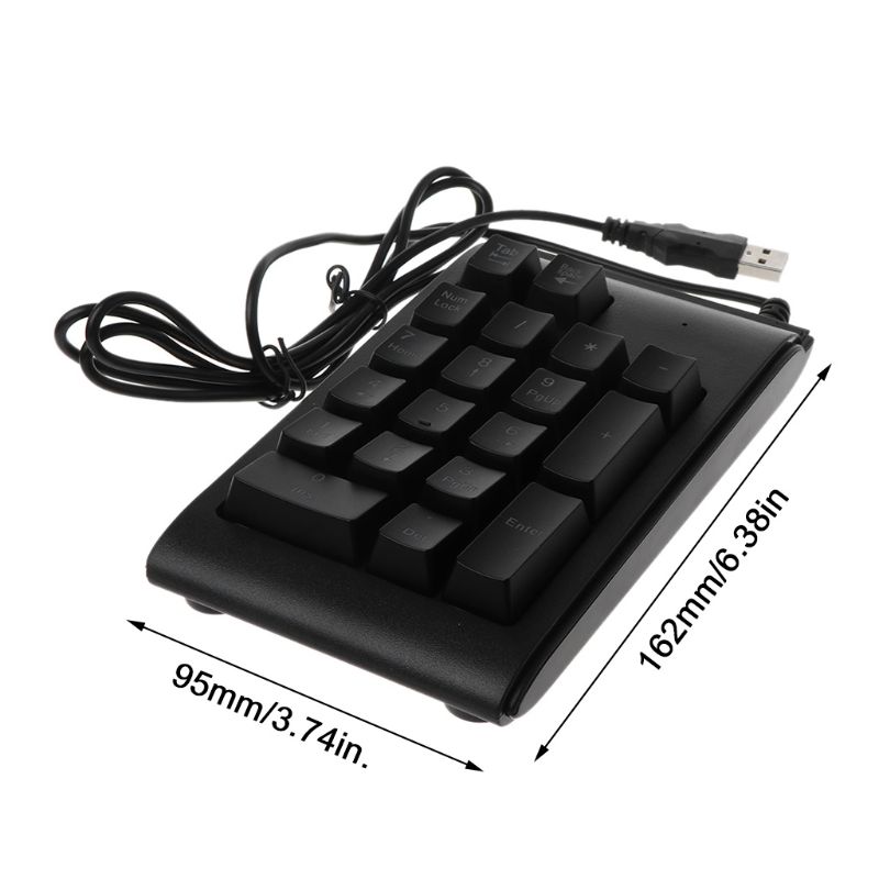 Three Colors RGB Backlit USB Wired Keyboard Waterproof Number Pad Numeric Keypad Mini Numpad Multi-functional Digital Keys HCCY