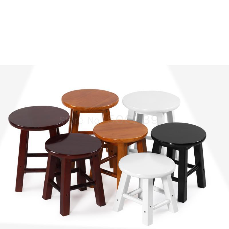 Taburete de madera maciza para el hogar, silla pequeña creativa para adultos, sala de estar de madera para banco pequeño, banco para niños
