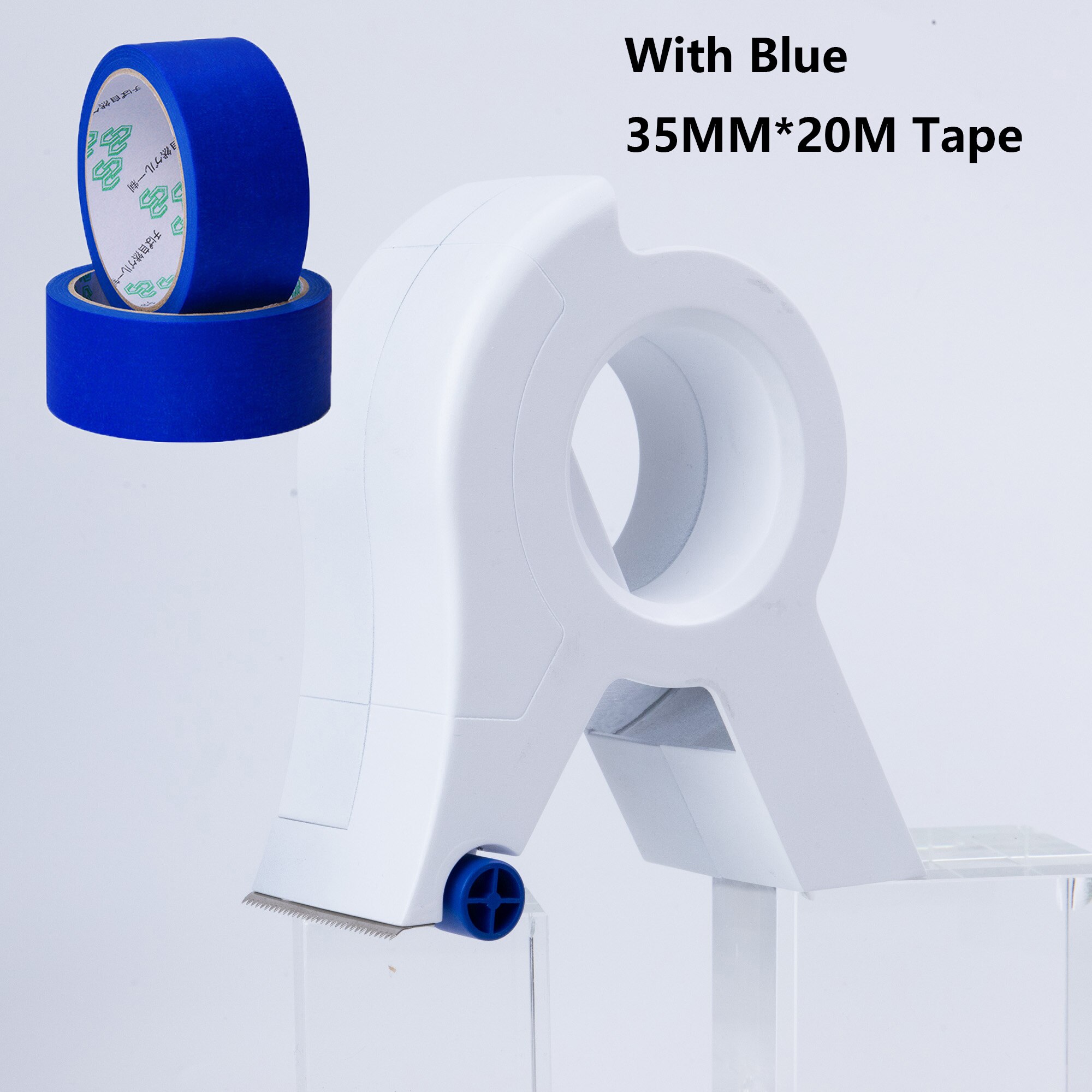 Painter Masking Tape Applicator Dispenser Machine Wall Floor Painting Packaging Sealing Pack Tape Tool Fit Tape 50mm Wide Max.: With A Blue Tape