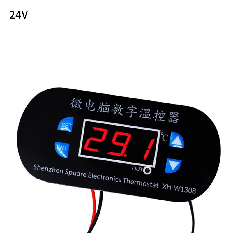 W1099 Digital Temperature Humidity Controller Egg Incubator Thermostat Humidity Controller Regulator Heating Cooling Control: F  XTWH-W1308 24V