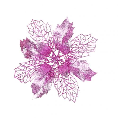 glitter jul hule blomstertre hengende ornament festival jul vindu dekor: Rosa