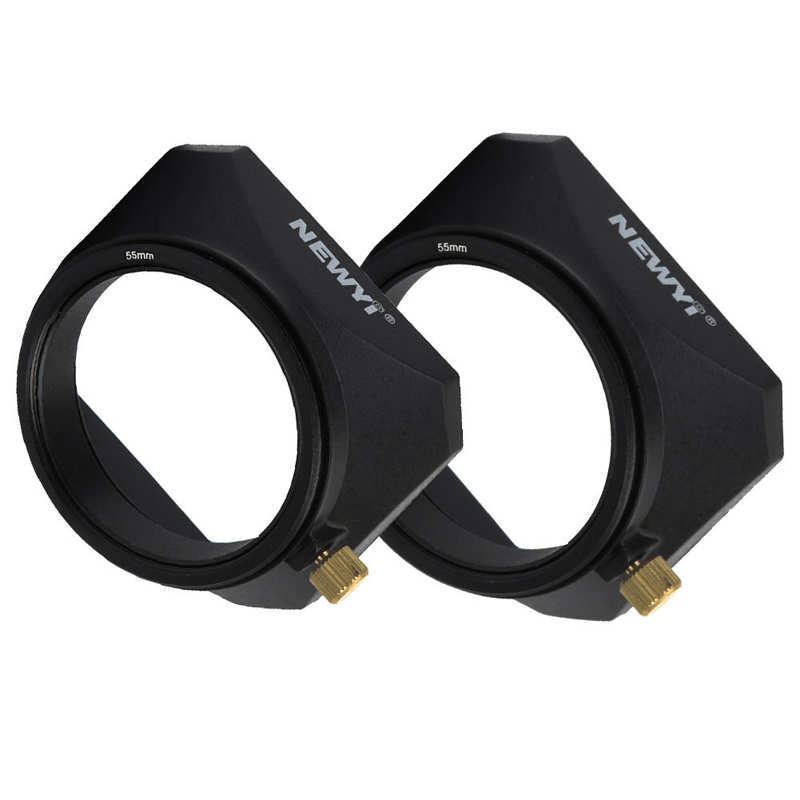 NEWYI-parasol cuadrado para cámara de vídeo Digital, accesorios para lente de 55mm y 58mm, parasol, sin espejo