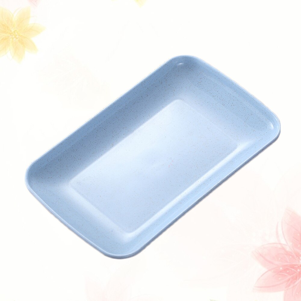 4pcs Dishes Household Dinner Plate Food Plate Microwave Oven Available Eco-friendly Home Kitchen Utensils (Pink, Green, Blue, Be