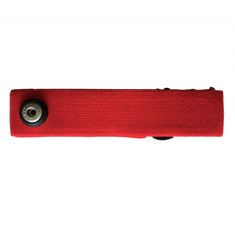 Elastic Belt Strap Band Heart Rate Chest Belt for Polar Sports Running Heart Rate Monitor For Bluetooth Ant+ 5.3Khz Soft Belt: Red