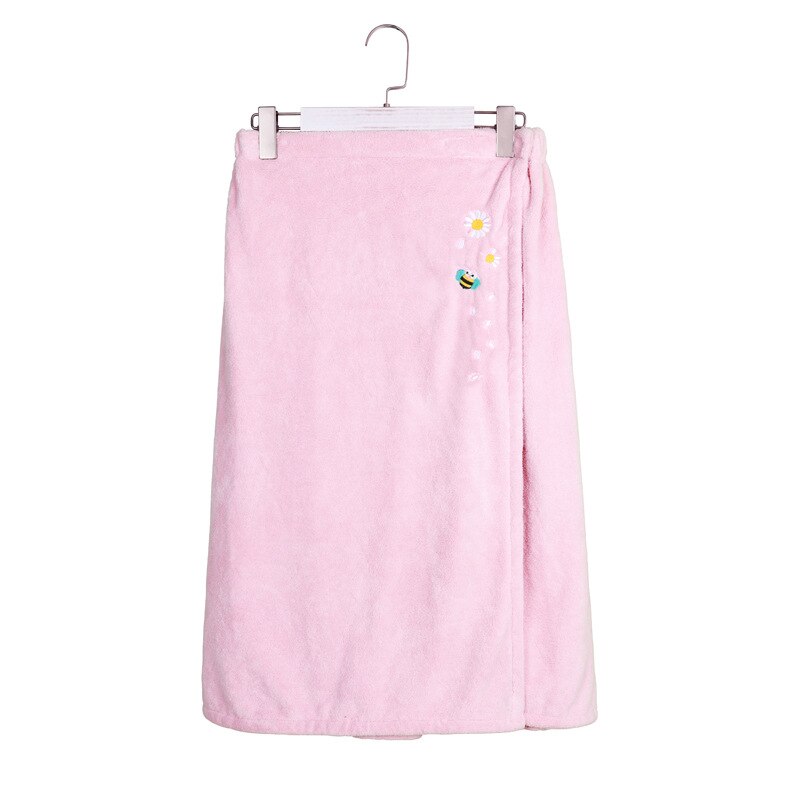 Microfiber Badjas Vrouw Douche Vrouwelijke Zachte Badhanddoek Voor Volwassenen Voor Thuis Textiel Bad En Sauna Handdoeken Badkamer Sneldrogend: Roze