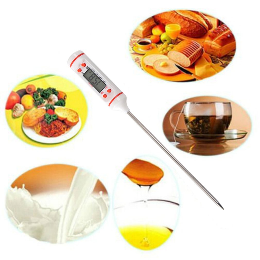 Kitchen probe thermometer stainless steel thermometer barbecue fork thermometer oil temperature meter tp101 food thermometer