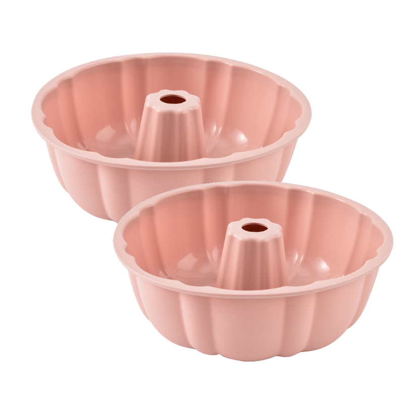 10inch Bundt Cake Pan Non-Stick Silicone Bakeware Fluted Round Baking Mold for Oven Home Kitchen Premium Reusable Easy Release: Dark Khaki