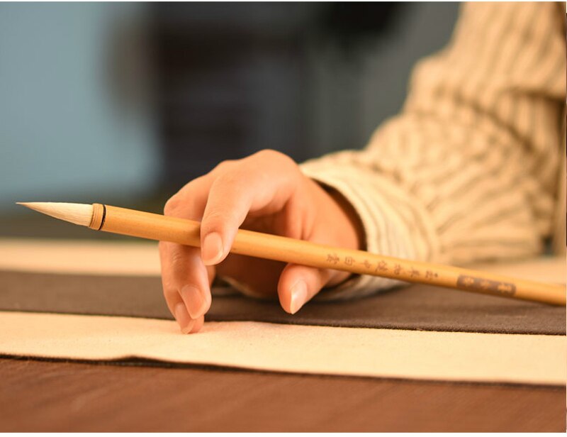 Bai Yun Brushes Woolen Hair Chinese Calligraphy Brush White Cloud Multiple Hair Regular Script Brush Painting Writing Caligrafia