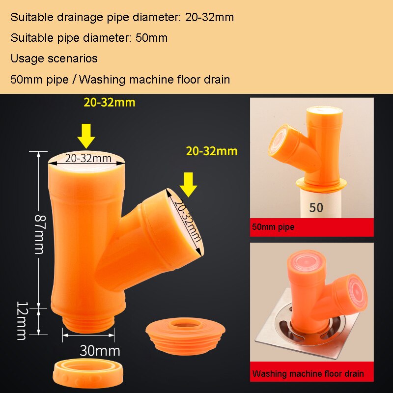 Desagüe de baño desodorante para desagüe de suelo, núcleo de drenaje, sello de sifón de fugas, tapón de bañera, accesorios para Fregadero, Rallo Desague Fregadero: E