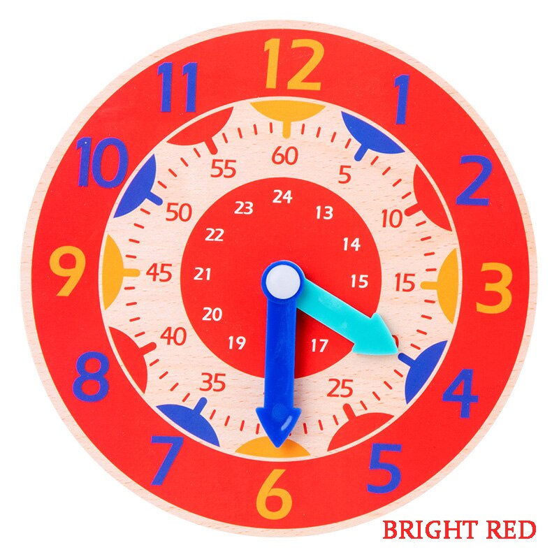 Elementary School Clock Model Toys Children Clock Mathematics Teaching Aids Hourly Toys For Students To Recognize Time: C