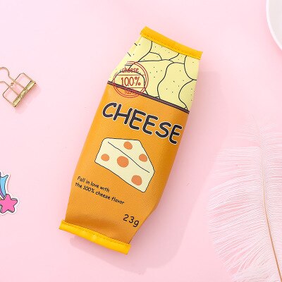 Unusual Pencil cases High Capacity Food Pen Case Cat Pencil Pouch Girls Boys School Supplies PU Waterproof Stationery Bag: dangao