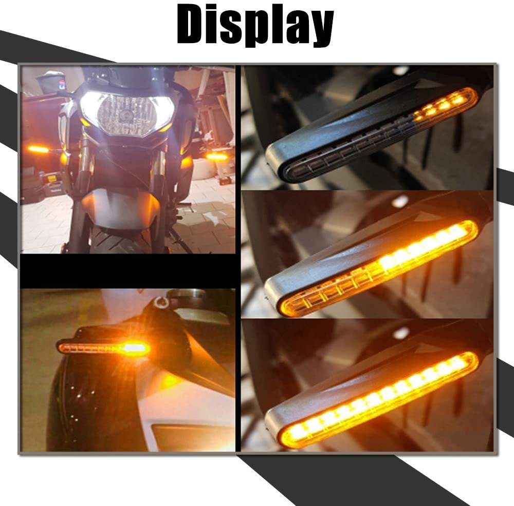 2Pcs Motorcycle 12 Led Richtingaanwijzers Blinker Staart Vloeiende Licht Water Motor Knipperende Steering Lights Stop Indicator Signaal IP68