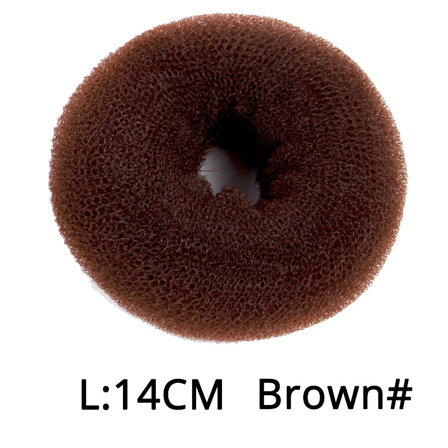 Alileader Hair Tools Styling Diy Magic Bun Maker Hair Braid Accessories Styles Sponge Donut Bun Maker Hairstyle S/M/L: L brown