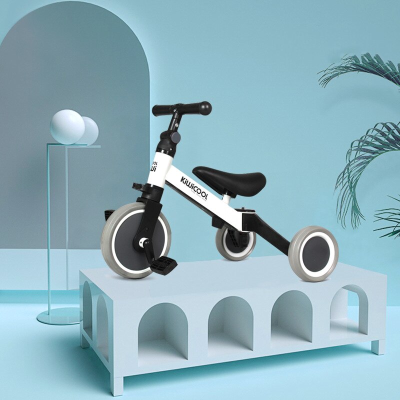 Drie-In-een Kinderen Driewieler Baby Scooter Opvouwbare Loopfiets Speelgoed Fiets 3 Wiel Fiets Baby fiets Peuter Auto