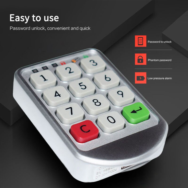 Intelligent Cabinet Locks Electronic Password Keypad Lock Digital Combination Code Lock For Cabinet/door Electric Lock Password