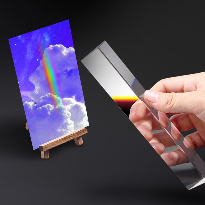 30*30*60 Triangular Prism Rainbow Prisma Crystal Glass Photographic Prisme Color Prisms Physics Children's Light Experiment