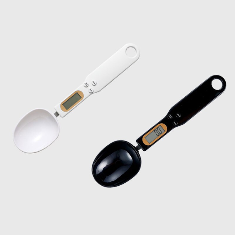 Báscula Digital de cuchara con pantalla LCD, balanza electrónica de cuchara de cocina de 500g/0,1g, con 3 cucharas de pesaje desmontables