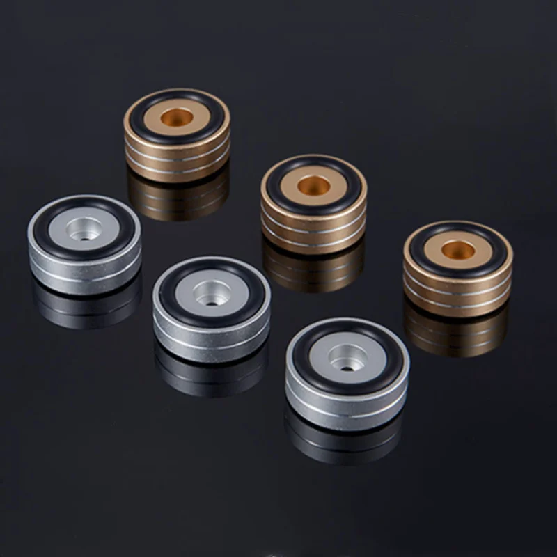 Speaker Spikes Stand Voeten Pad Voet Voor Luidsprekers CD Versterker 58x22mm 40x20mm Aluminium Rubber Draagbare Audio Video 4 sets