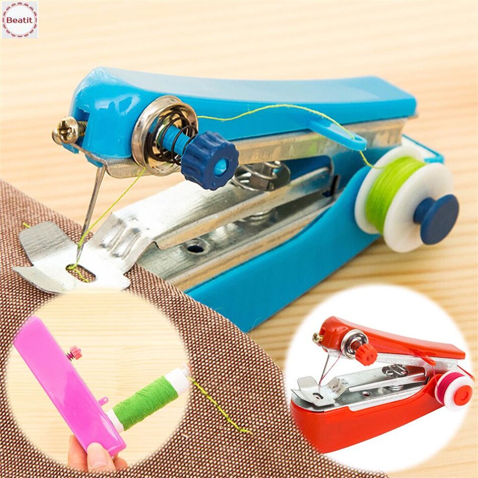Mini Machines à coudre à main sans fil, Mini Machines à coudre portables utiles, accessoires pour le travail manuel, 1 pièce