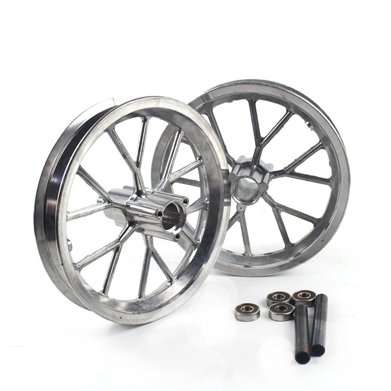 Llanta de aleación de aluminio para Mini Moto, llanta delantera y trasera de 222mm, apta para 49cc, Dirt Bike de bolsillo,: Front and Rear hub