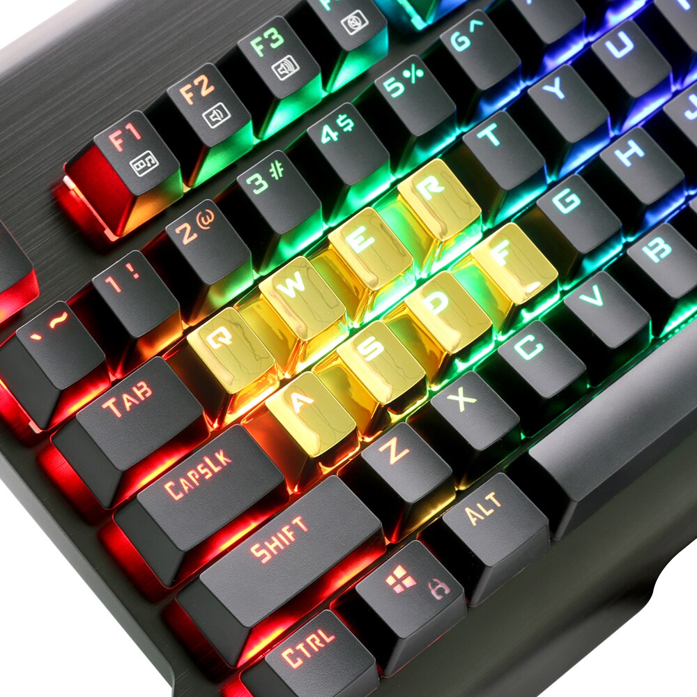Redragon 12 Key Double Shot Injection Backlit Electroplated mechanical keyboard keycaps For Cherry MX style Including key-puller