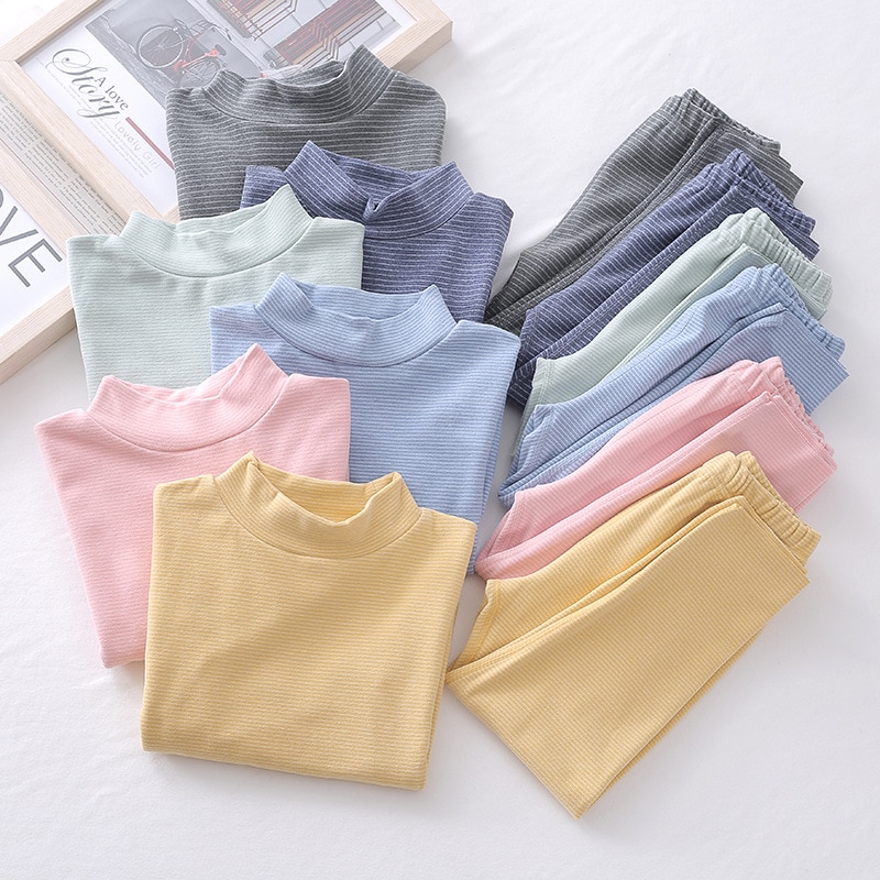 Set di biancheria intima termica per bambini abiti per adolescenti per bambini abiti lunghi Johns autunno inverno primavera pantaloni Set di pigiami termici per ragazze