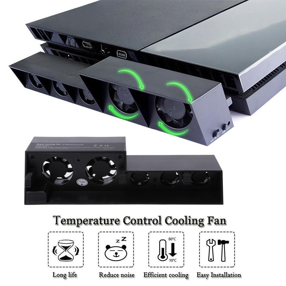 Ventilateur externe de refroidissement Super USB pour Console Sony Playstation 4, contrôle intelligent de la température Turbo