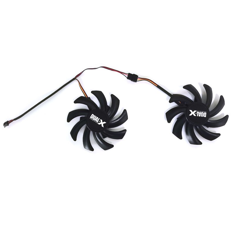 85Mm FD7010H12S FDC10H12S9-C 4Pin Gpu R9 390 Fan Voor Vervangen Xfx R9 390/X R9 280 270 Platina edition Oc Videokaart Fan: FDC10H12S9-C