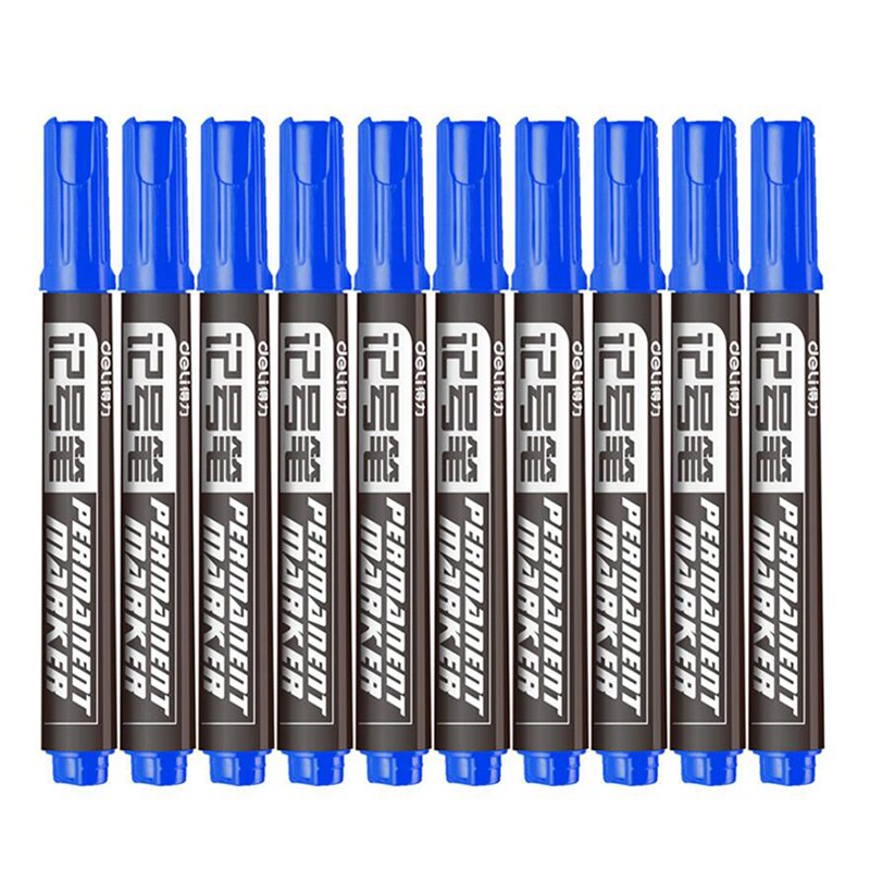 Permanente Marker Pen Fijne Punt Waterdichte Inkt Dunne Nib Ruwe Nib Blauw Rode Inkt 1.5Mm Fijne Kleur Marker pennen Art Supplies