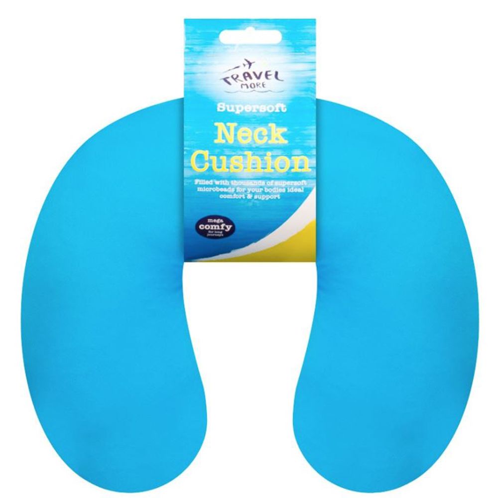 U-vormige Reizen Kussen Auto Air Vlucht Opblaasbare Kussens Neksteun Hoofdsteun Kussen Soft Nursing Kussen Reizen Accessoires: skyblue