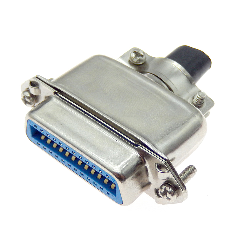 57 Series Centronics Connector Male Female CN14/24/36/50P Ribbon Computer Printer Cable Mount Adapters with Mental Cover: Orange