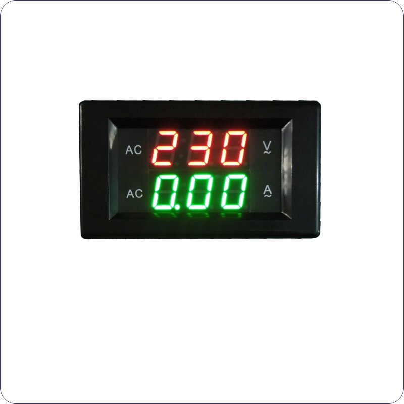 amperímetro de voltímetro de CA Digital AC 60-300V 0-10A Led voltímetro de amperios AC130-500V metro del panel actual