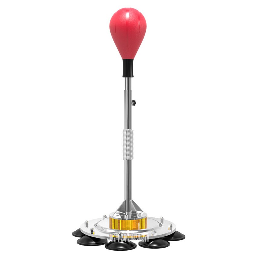 Stojący worek treningowy dla dorosłych dzieci regulowana wysokość bokserska torba treningowa podstawa przyssawki kubek worek z piaskiem pionowa prędkość piłka: Czerwony