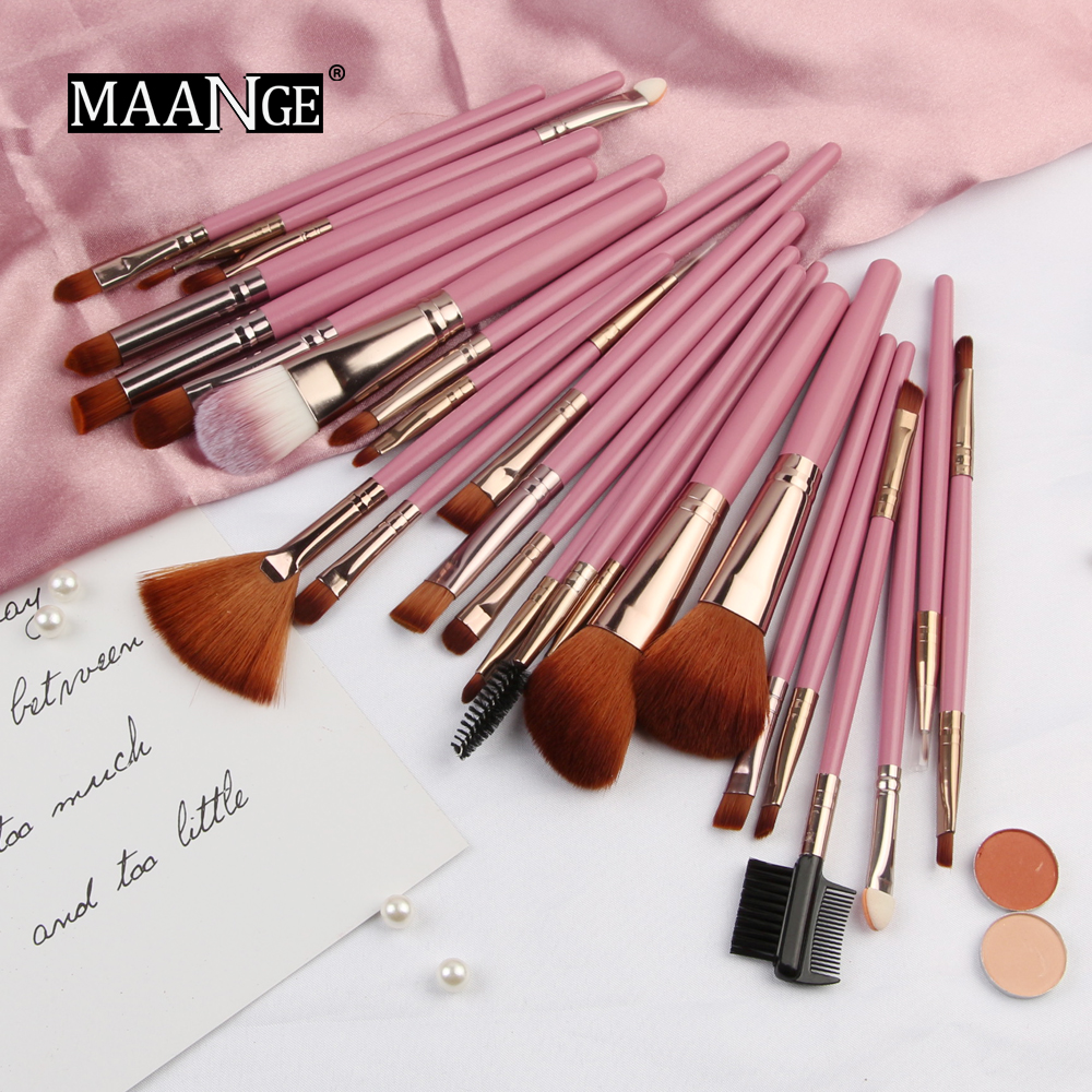 Maange Make Up Borstels 25 Set Professionele Cosmetica Oogschaduw Blending Blush Powder Makeup Brush Sets Kit Pincel Maquiagem Tool