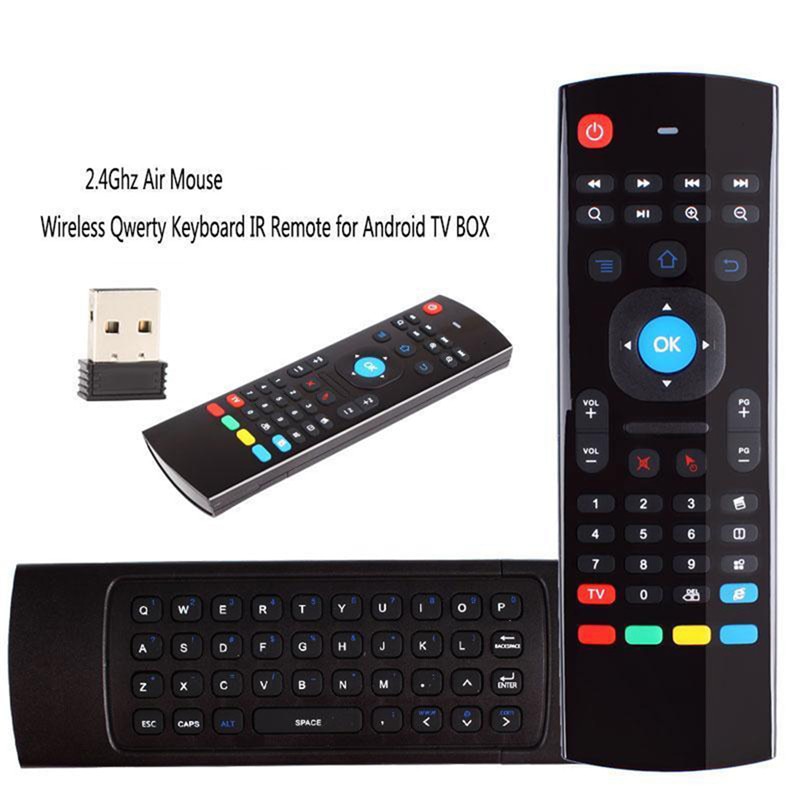 MX3 2.4G Wireless Keyboard Controller Afstandsbediening Air Mouse Voor Smart Android 7.1 Tv Box X96 Mini S905w Tx3 tvbox