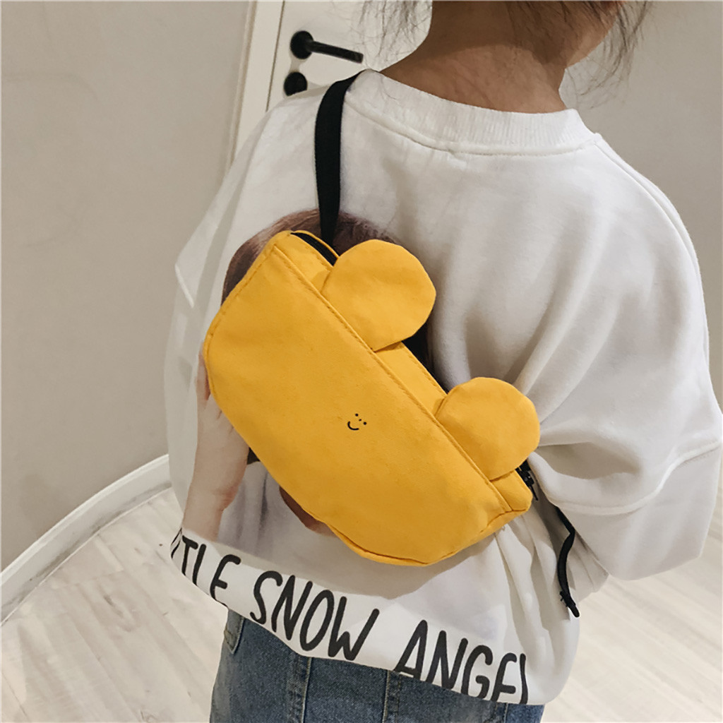 Niño de la cintura bolsa cinturón bolsa Hawcoar Anti-robo Lindo bolso de gran capacidad Барсетка сумка пояс cuadrado pequeño bolsa #4: E