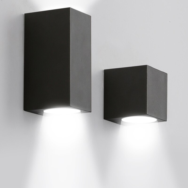 Utendørs ledet proch lys sconce balkong lys 5w 10w aluminium vegglampe til hage dekorasjon 110v 220v