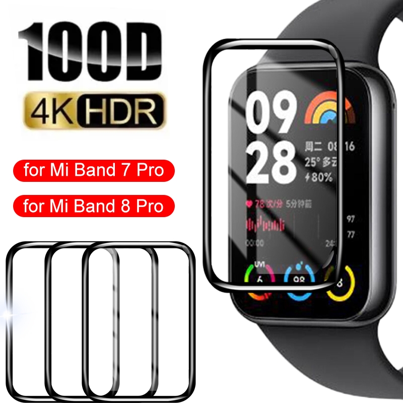 1-3 Stuks 3D Gebogen Screen Protector Voor Xiaomi Mi Band 7 8 Pro Smartwatch HD Clear Beschermende Film niet Glas Voor Mi Band 8Pro 7Pro