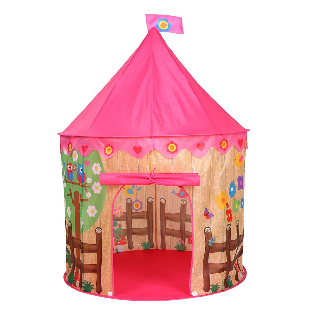 Folding Children Kids Play Tent In/Outdoor Toy House for Boys Girls Seaside Teepee Tent Play Tent Birthday Christmas: Default Title