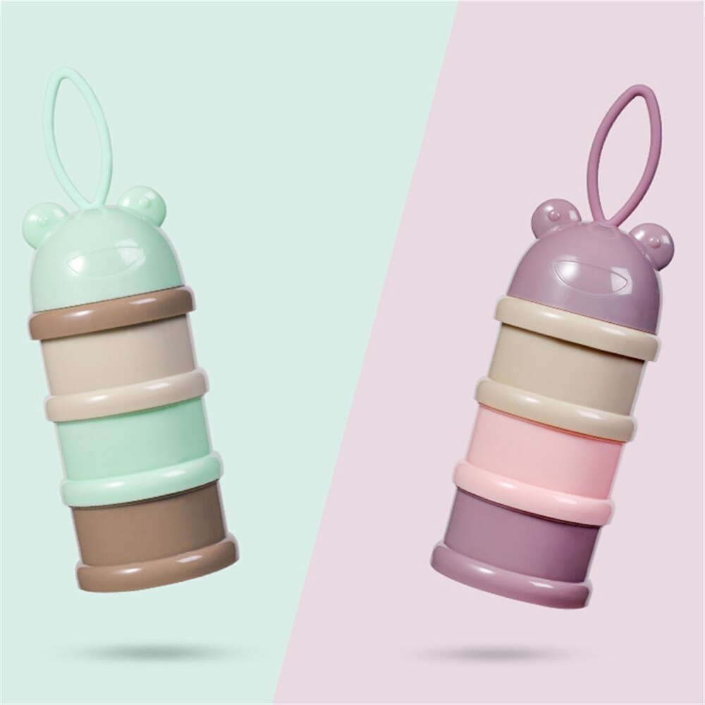 Dispenser för modersmjölksersättning för småbarnssnacks utomhus 3- lagers stapelbar matbehållare bärbar och hållbar