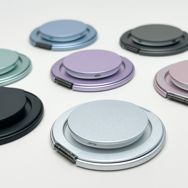 Magsafe Ultra-Thin Foldable Phone Grip Magnetic Phone Holder for iPhone & Android 360 Rotation Wireless Charger Compatible